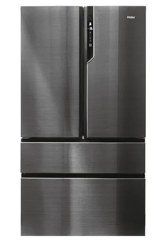 Frigorífico americano - Haier FD 100 Series 7 HB26FSNAAA, No Frost, 190 cm, 750 l, Fabricador de hielo, My Zone Plus, Negro