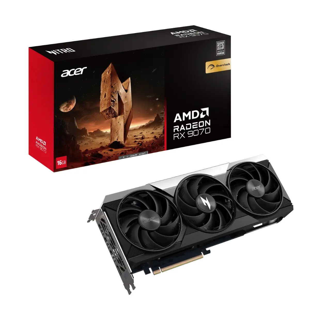 Acer Nitro Tarjeta gráfica Radeon™ RX 9070 OC 16Go