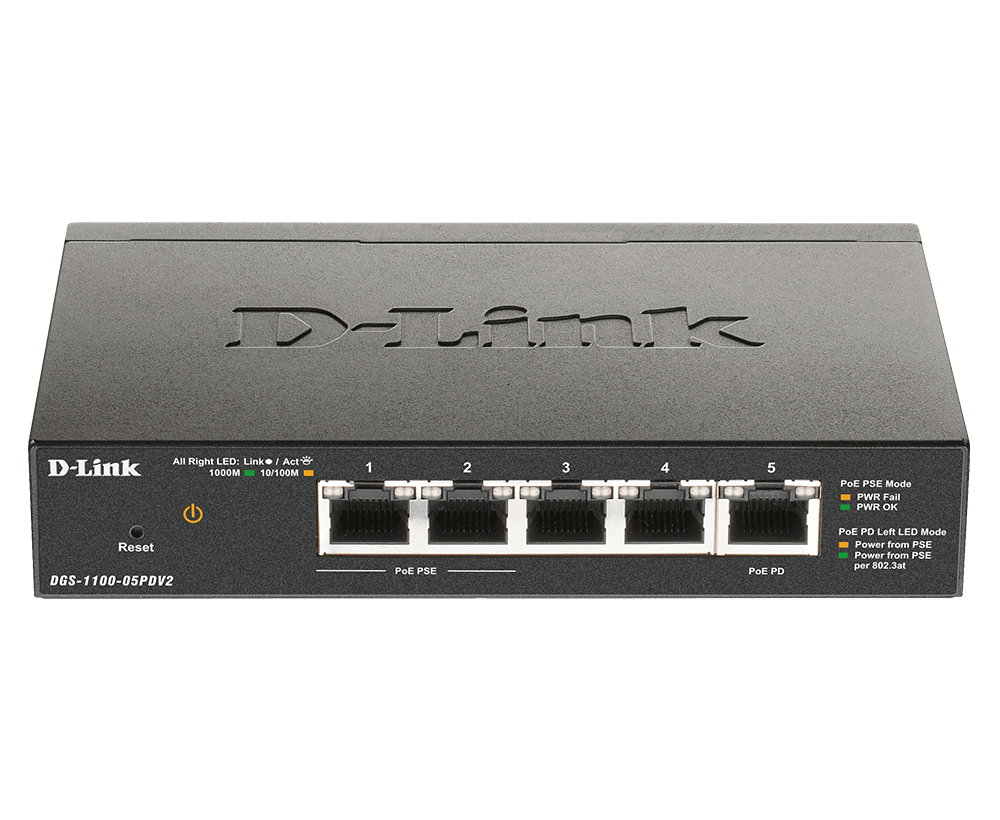 5-PORT GIGABIT POE SMART SWITCH POE-POWER ED