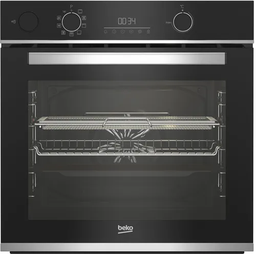 Horno - Beko BBISA13300XMPE, Multifunción, Pirolítico, 72 l, 60 cm, Función AirFry, Tecnología Aeroperfect, Negro