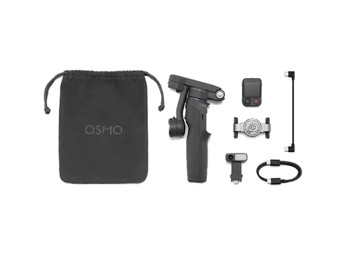 Gimbal - DJI Osmo Mobile 8P Advanced Tracking Combo, Carga máx 300g, 10h Autonomía, Estabilización de Tres Ejes, Gris