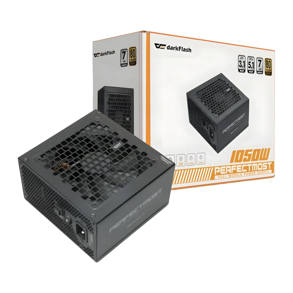 Fuente de Alimentación Darkflash Full Modular ATX 3.1 1050W Negro PMT1050