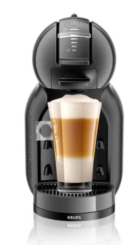 Krups - Cafetera espresso automática Krups Mini Me con función Play & Select para cápsulas Nescafé Dolce Gusto + 2 packs de café.