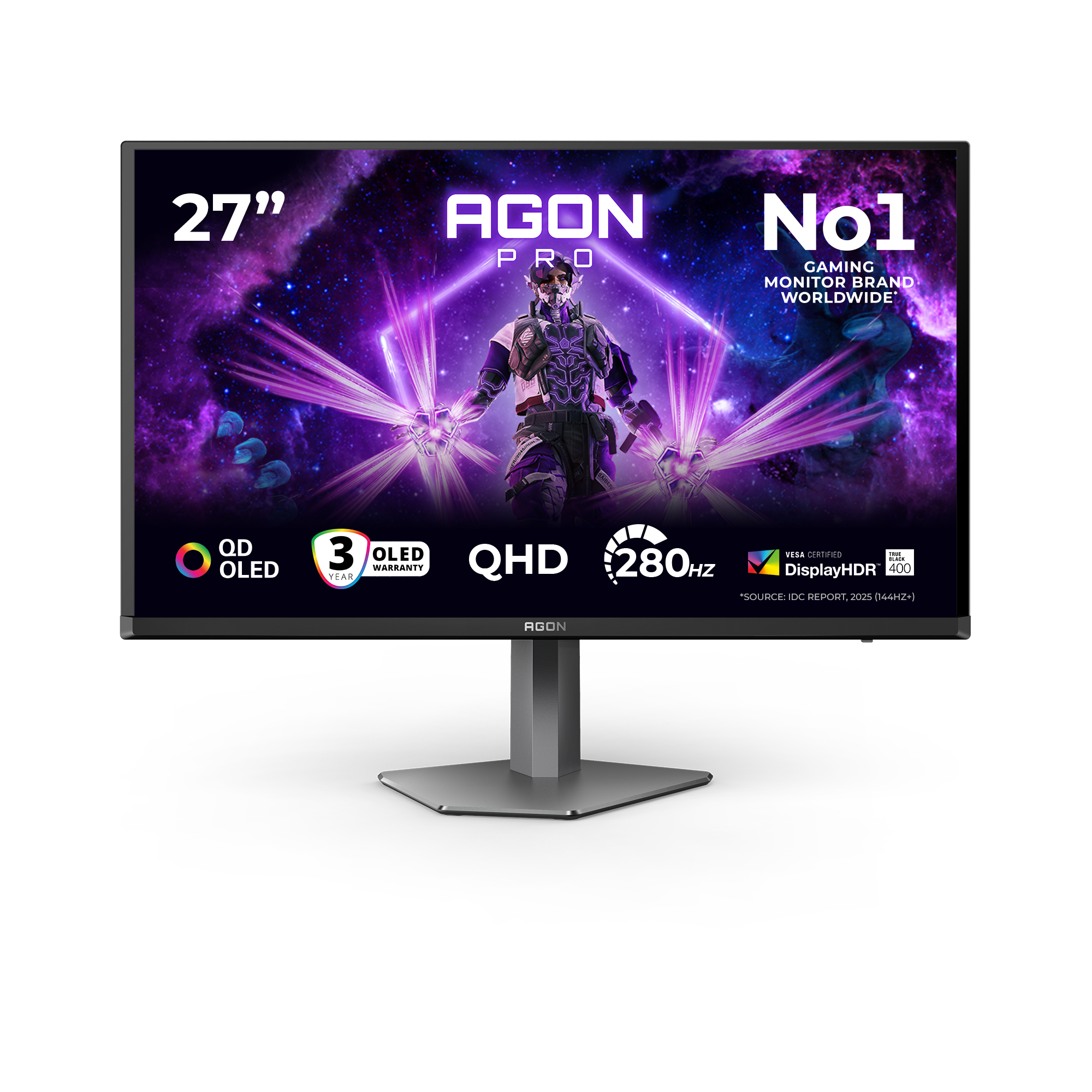 AOC AGON PRO AG276QZD2 pantalla para PC 67,3 cm (26.5") 2560 AG276QZD2