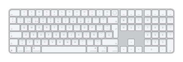Magic Keyboard Touch ID Num Key White