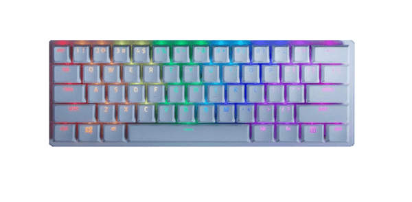TECLADO RAZER HUNTSMAN MINI MERCURY PURPLE SWICTH (USA) (RZ03-03390300-R3M1)