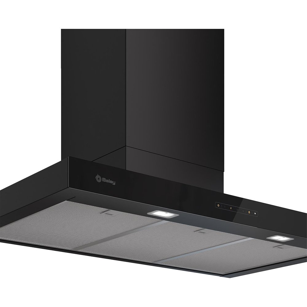 Balay - Campana decorativa Balay, 90 cm, extra silencio, negro mate - 3BC897GM.