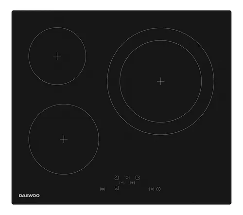 VITROCERAMICA INDEPENDIENTE RADIANTES DAEWOO BH6VTF26BNL-ES 3 ZONAS COCCION ANCHO 60 CM