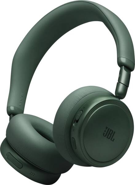 Auriculares inalámbricos - JBL LIVE 680 NC, Supraaurales, Bluetooth 6.0, Cancelación de ruido adaptativa 2.0, Sonido Espacial, 80h autonomía, Verde