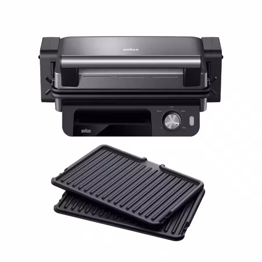 Braun El MultiGrill 5 Grill de contacto CG 5033 Negro/Acero inoxidable CG5033I-CG5033IGY
