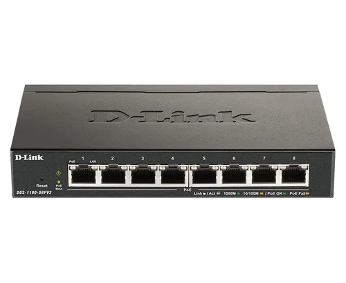 D-Link DGS 1100-08PV2 - Switch - Smart - 8 x DGS-1100-08PV2/E