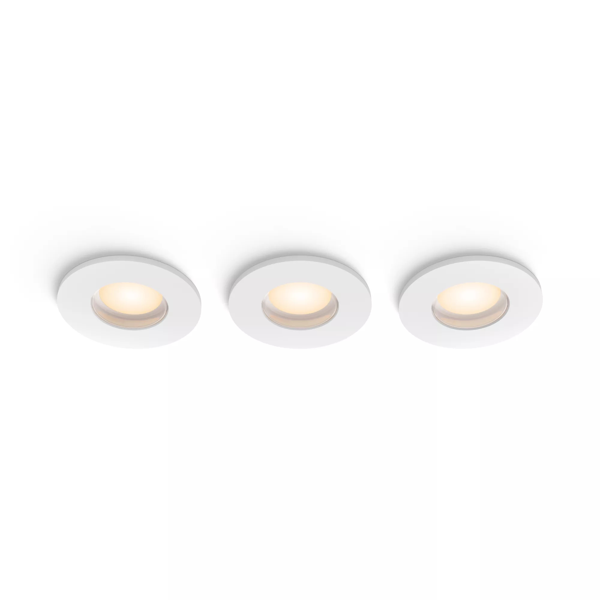 Philips Hue White Ambiance Downlight Empotrable Adore Bathroom (paquete De 3) Blanco