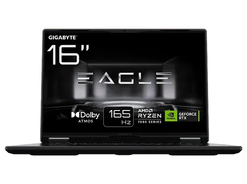 Portátil gaming - Gigabyte EAGLE 9MJ, 16" WUXGA, AMD Ryzen™ 5 7533HS, 16GB RAM, 512GB SSD, GeForce RTX™ 4050, Sin sistema operativo
