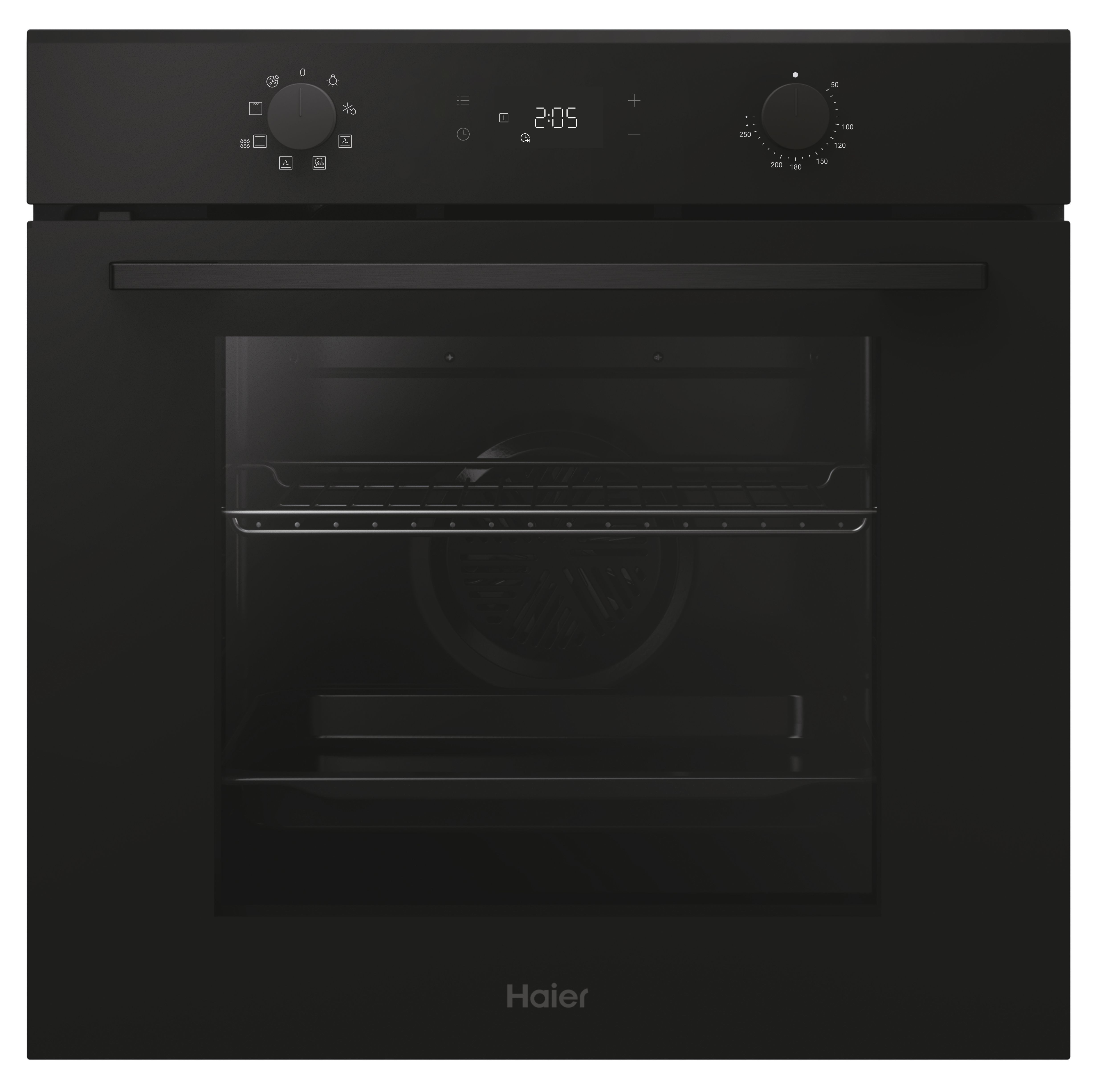 Horno - Haier H6 ID2P3T1HTB, Multifunción, Limpieza hidrolítica, 78 l, Wi-Fi hOn, 60 cm, Negro