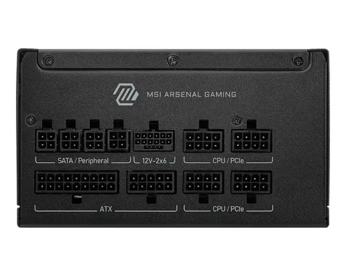 Fuente Alimentación 850W MSI MAG A850GLS PCIE5 80 PLUS Gold Fully-Modular Negro