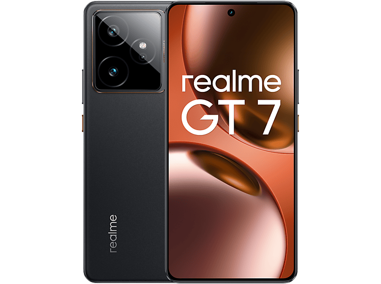 realme GT7, Negro, 256 GB, 12 GB RAM, 6.78" LTPO 2.5D, Dimensity 9400e Chipset, 7000 mAh, IP69