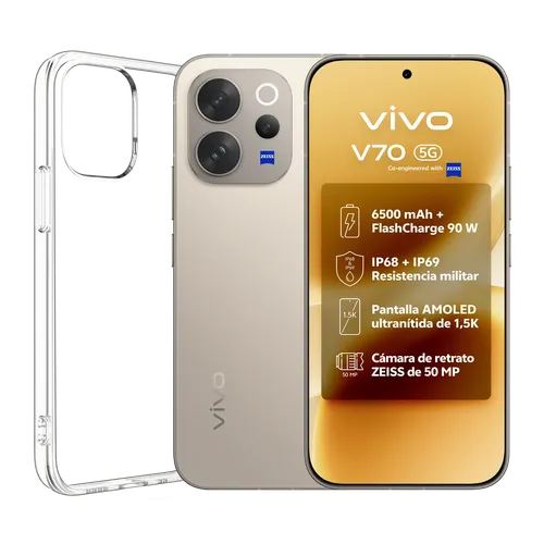 vivo V70, Alpine Gray, 512GB, 8GB RAM, 6.59" AMOLED, Snapdragon® 7 Gen 4, 6500 mAh