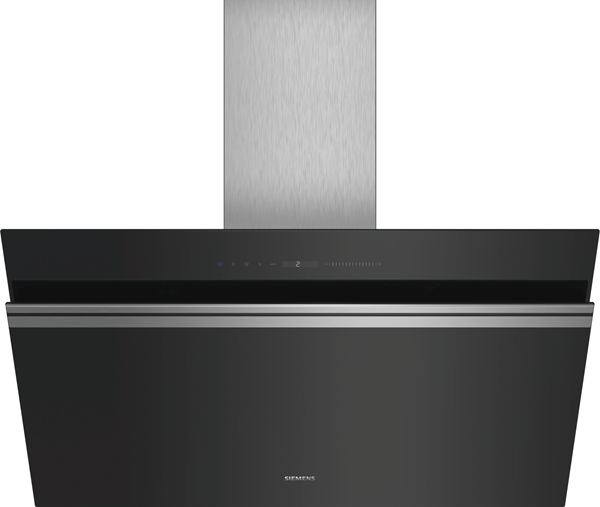 CAMPANA CHIMENEA SIEMENS LC91KWW60 ANCHO 90 CM CRISTAL NEGRA