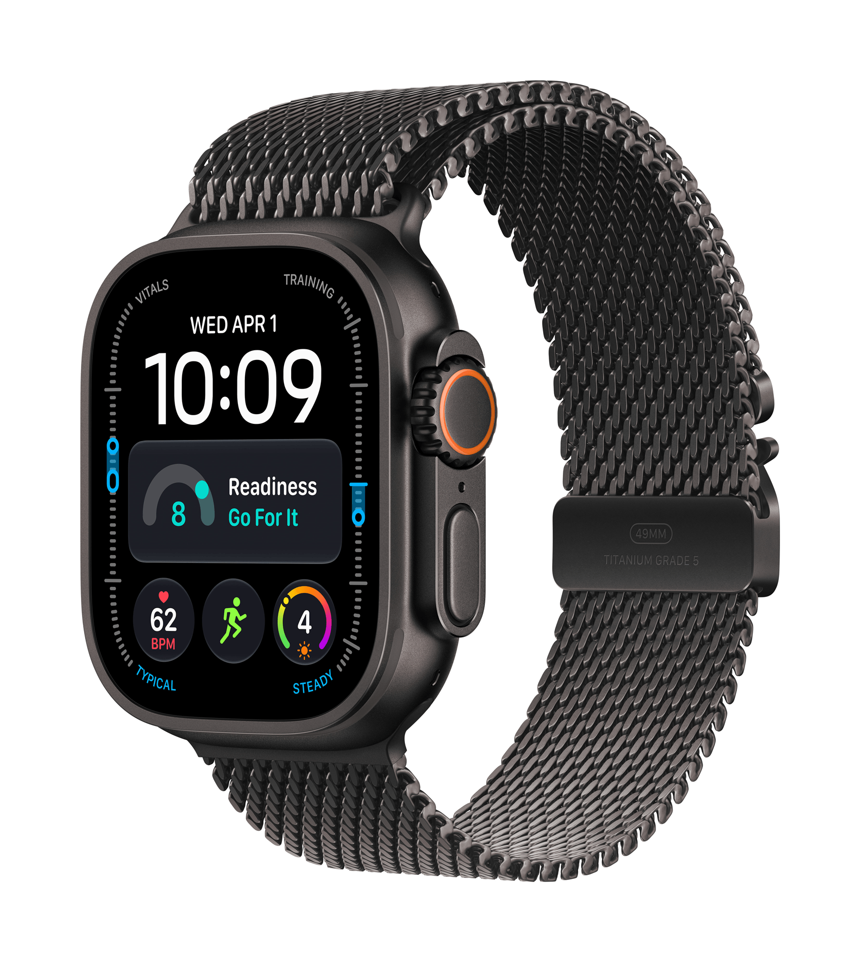 Apple Watch Ultra4 49 Bk Ti Bk Tml M