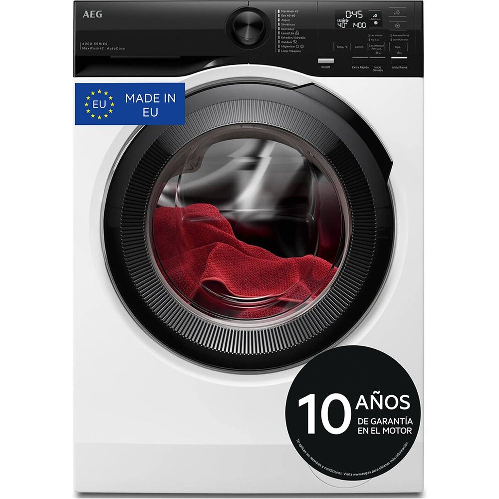 AEG Lavadora de libre instalación Serie 6000 ProSense® Autodose de 10.5 kg LFE6G54O4M