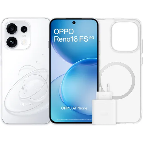 Oppo - Móvil Oppo Reno 16 FS 5G 6,57" Dimensity 7300 + Funda + Cargador 45W.