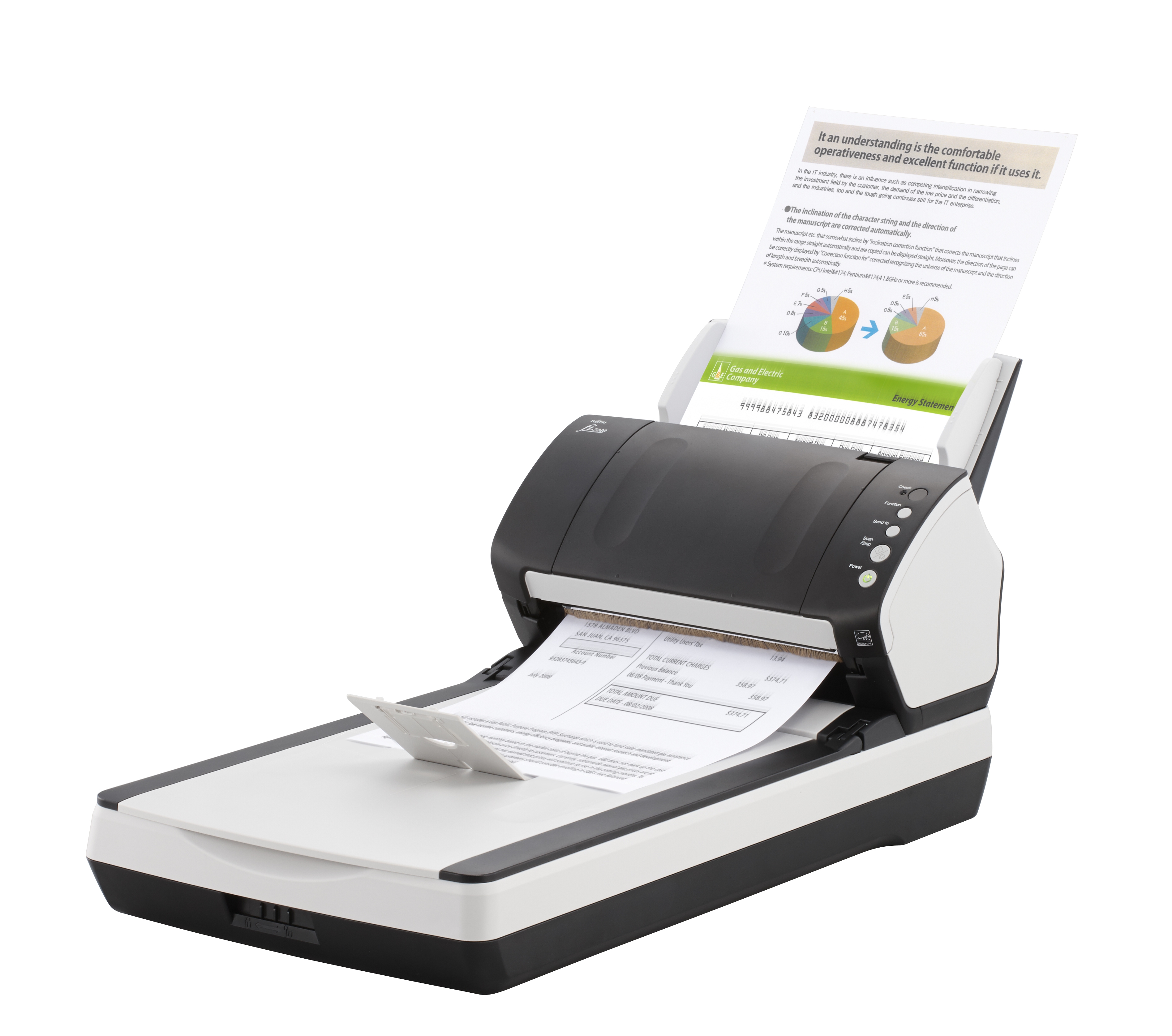 Fujitsu fi-7240 Escáner de superficie plana y PA03670-B601