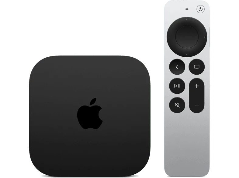 Apple TV 4K (4ª generación), 128 GB, 4K, WiFi 7, Reproductor multimedia, Mando Siri remote, Bluetooth 6, Negro