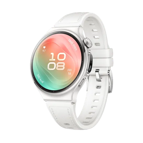 HUAWEI WATCH 6 42mm Blanco / Comodidad Ultraligera con Cristal de Zafiro Esférico / Monitorización Completa de la Salud con X-TAP / Modos Deportivos Avanzados