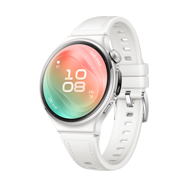 HUAWEI WATCH 6 42mm Blanco / Comodidad Ultraligera con Cristal de Zafiro Esférico / Monitorización Completa de la Salud con X-TAP / Modos Deportivos Avanzados
