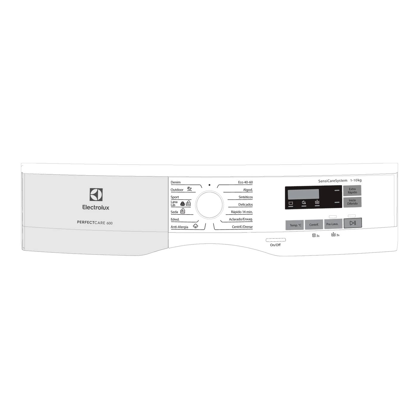 AEG panel mandos, blanco, Electrolux 140232421010