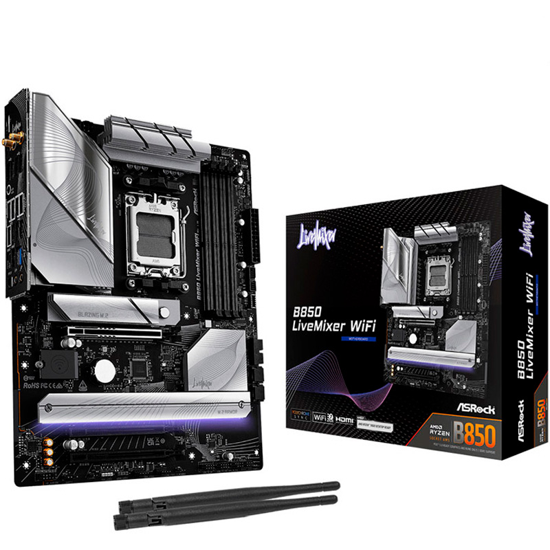 AS Rock B850 LiveMixer WIFI Socket AM5