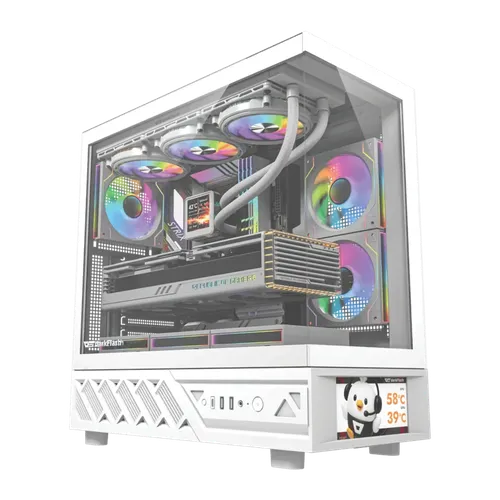 Caja PC Darkflash DS950V Cristal Templado 270° ATX Blanco