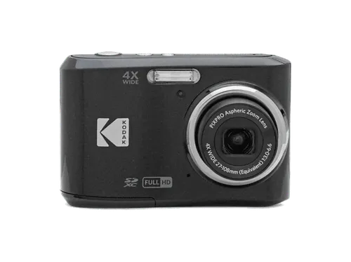 Cámara - Kodak Pixpro FZ45, 16 megapixel, 1920 x 1080 píxeles, Sensor CMOS, Zoom Optical 4X, Pantalla LCD 2,7’’, Estabilizador Digital, Negro