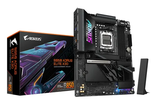 Placa base Gigabyte B850 AORUS Elite X3D AMD AM5 DDR5 ATX Wi-Fi 7 Negro