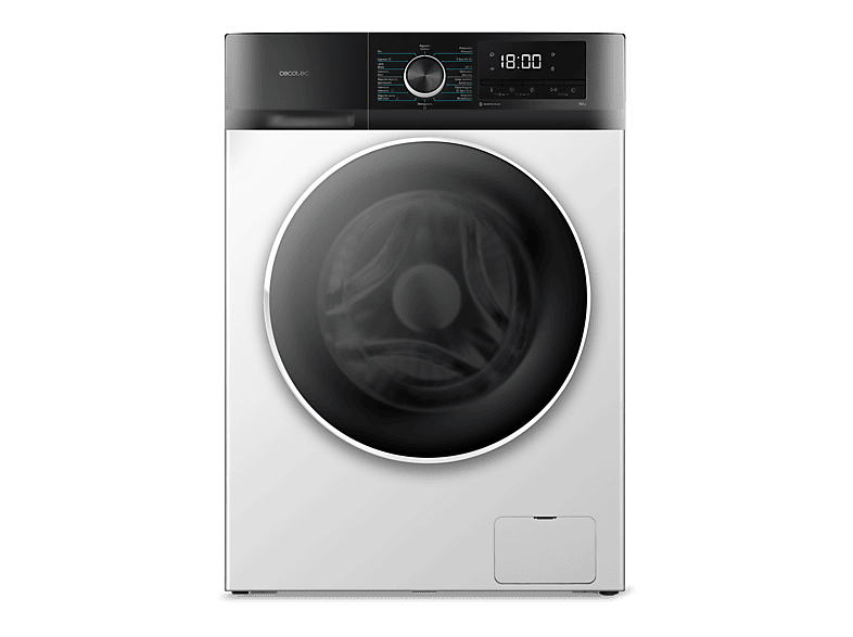 Lavadora carga frontal - Cecotec Bolero DressCode 10500 Inverter A, 10 kg, 1400 rpm, Motor Plus, Lavado con vapor, White
