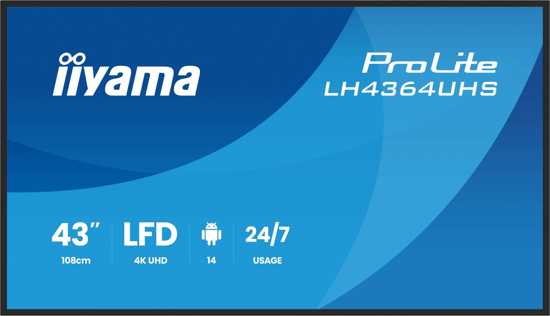 iiyama DS LH4364UHS-B1AG Monitor de Presentación de LH4364UHS-B1AG