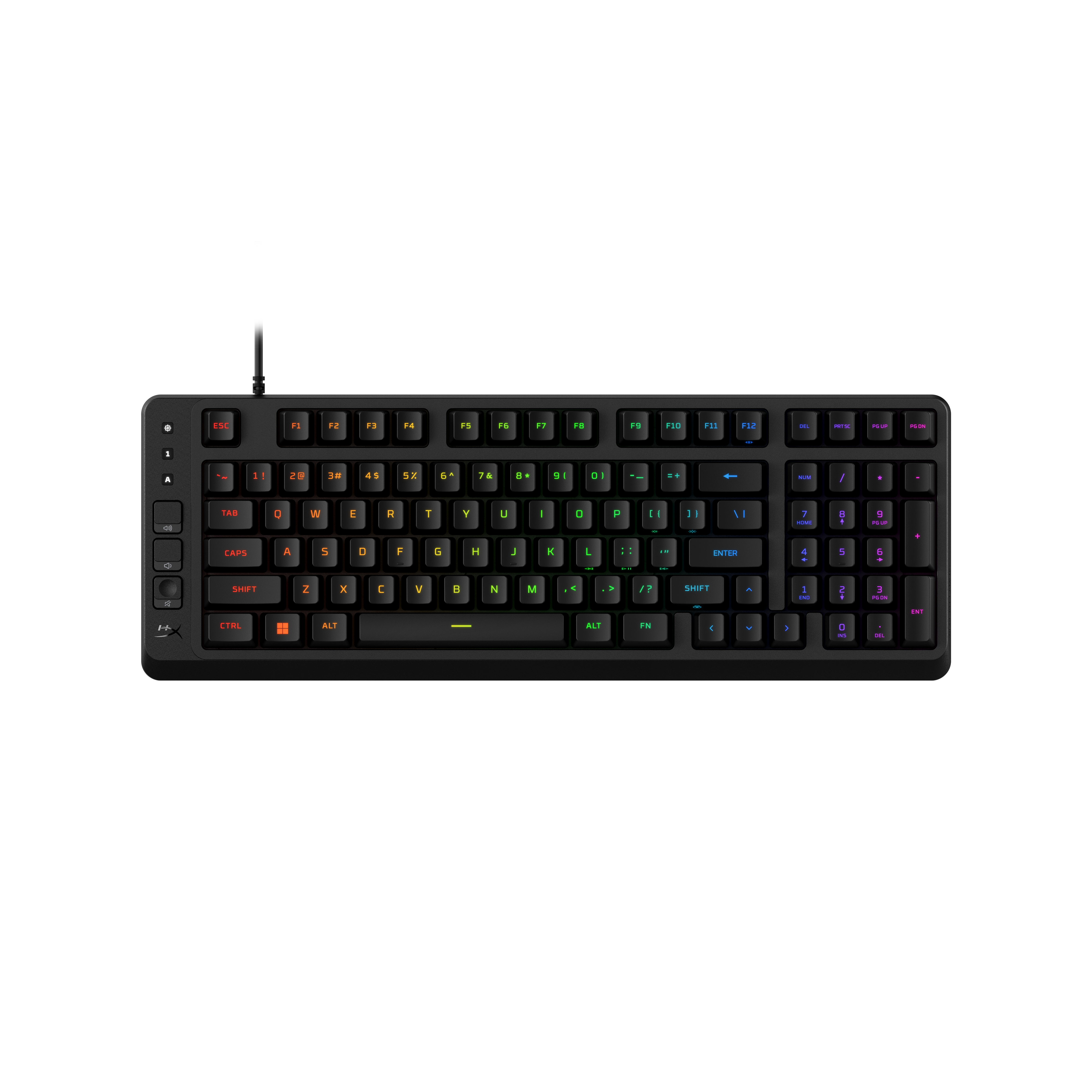 Teclado Gaming HyperX Eve 1800 RGB Compacto Layout ES Negro