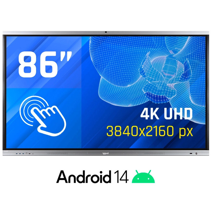 iggual ORCHID Interactiva 4K 86" Webcam