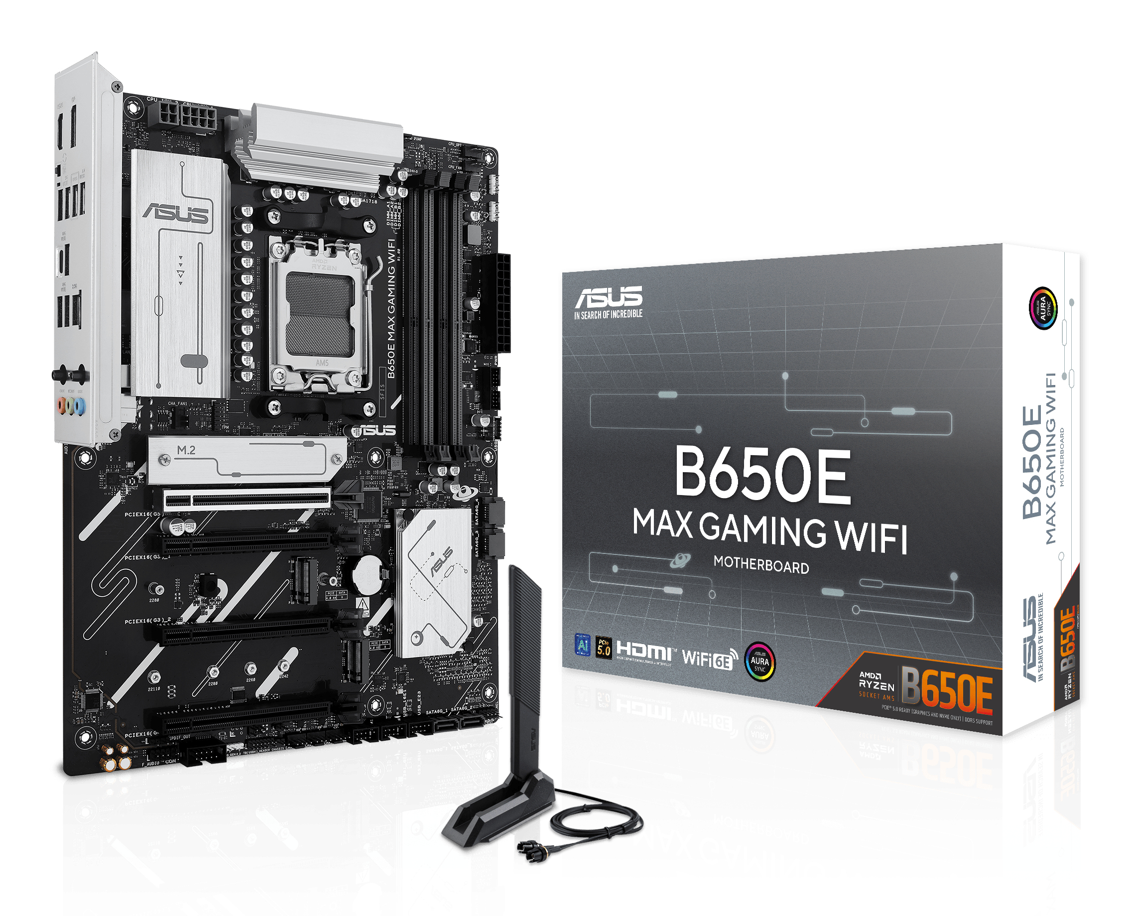 ASUS B650E MAX GAMING WIFI AMD B650 Zócalo AM5 ATX 90MB1LD0-M0EAY0