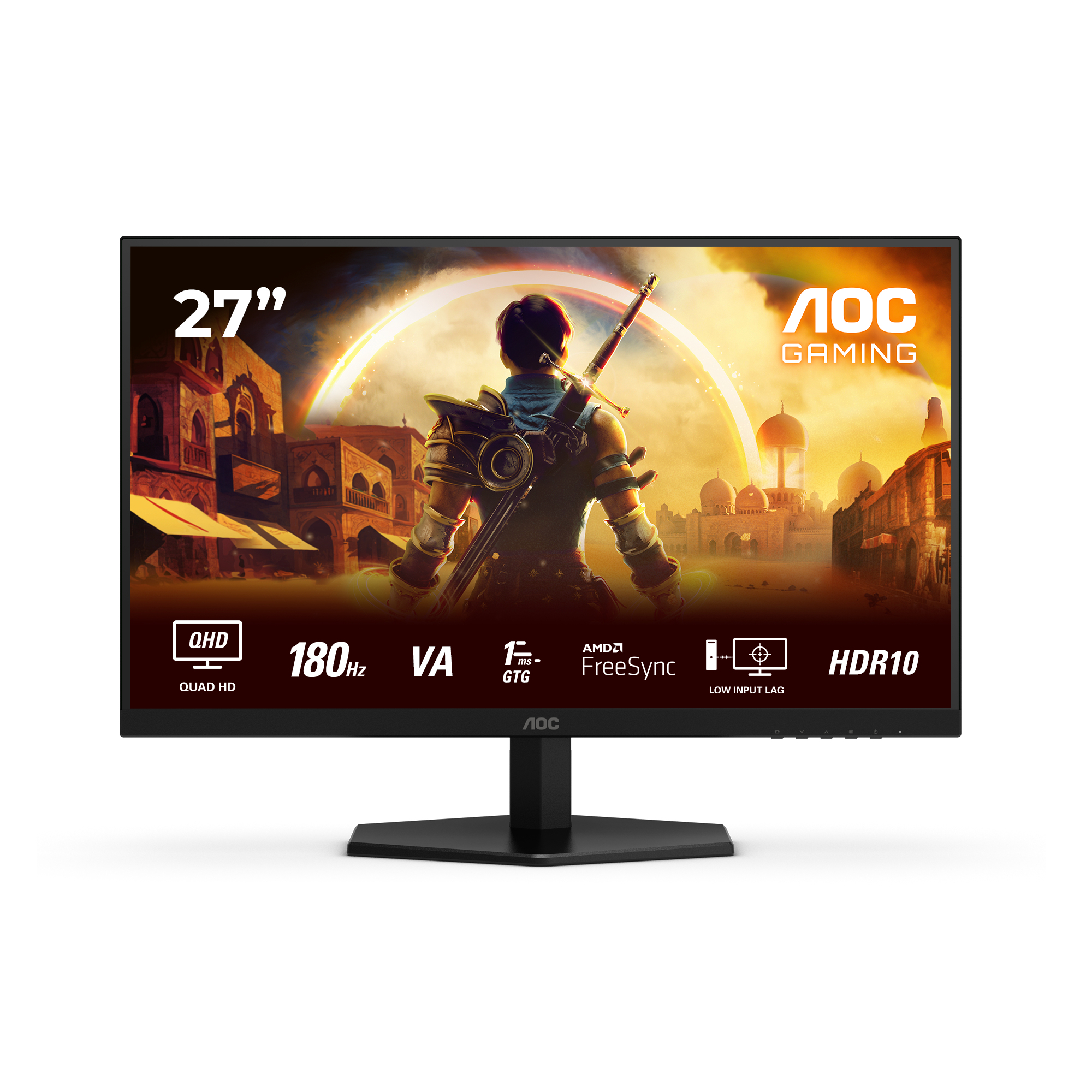 AOC Q27G42XNE Monitor LED Quad HD de 27 pulgadas con tiempo Q27G42XNE