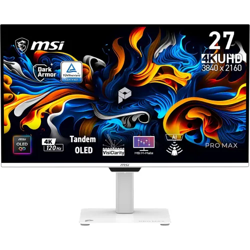 MONITOR MSI Pro MAX 271UPXW12G Pro 26.5" OLED 3840 x 2160 HDMI Altavoces