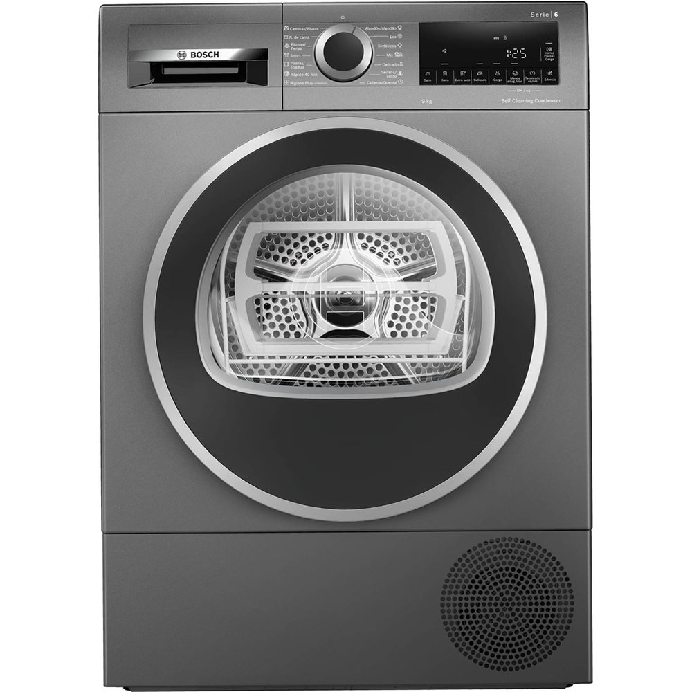 Bosch - Secadora Bosch 9 kg con bomba de calor , Serie 6, 9 kg - WQG245DRES.