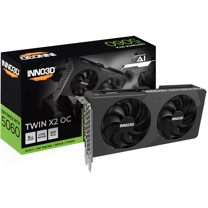 INNO3D GeForce RTX 5060 TWIN X2 OC V2 8GB GDDR7 DLSS4
