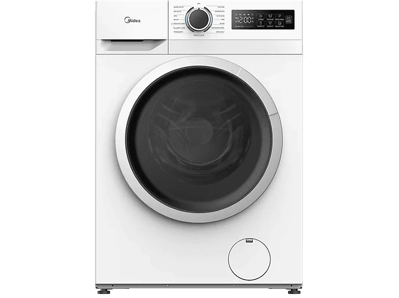 Lavadora carga frontal - Midea MF110W90BA10/W-ES, 9 kg, A-10%,1400 rpm, 15 Programas, Motor Inverter, Blanco