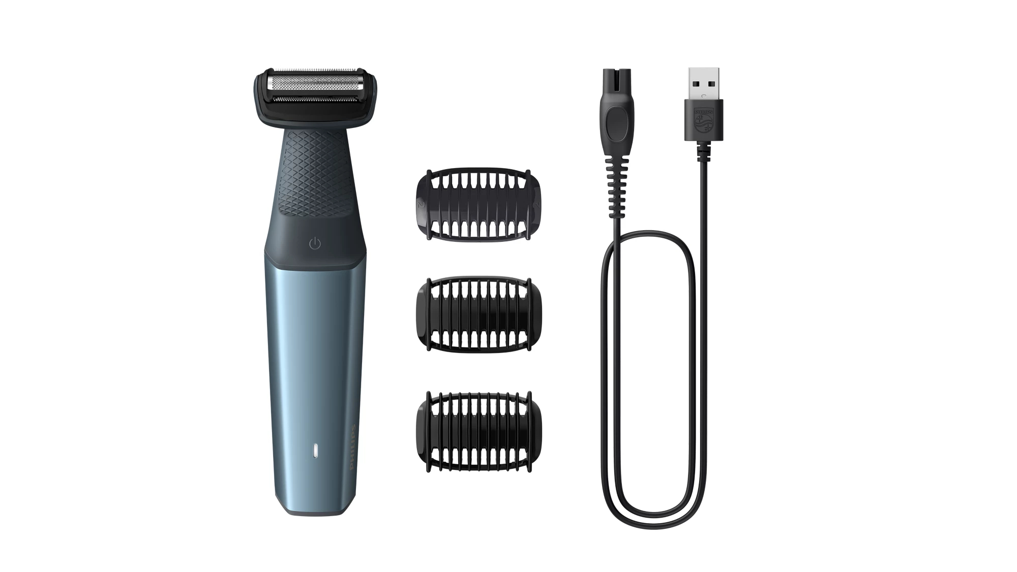 Philips Afeitadora BodyGroom S3000 3 Accesorios Negro