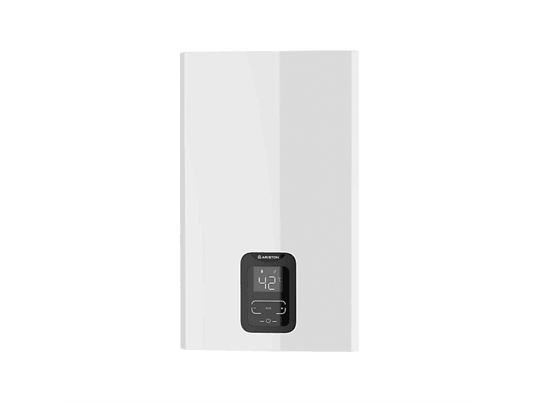 Calentador a gas - Ariston NEXT EVO X SFT 11 NG BLU EU, l/min, Funciona con natural, Estanco, Blanco + Kit salida de humos