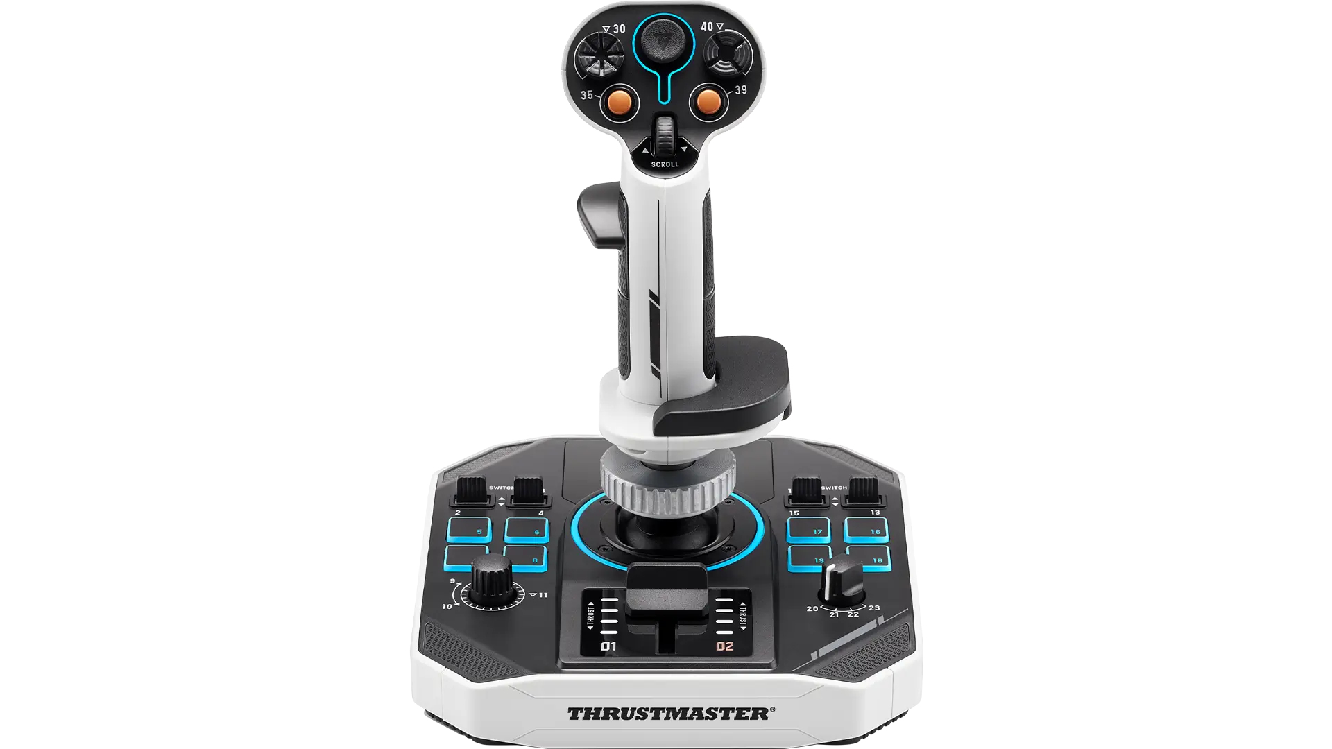 Palanca de vuelo - Thrustmaster Sol-R 1, Para PC, 3 ejes movimiento (X, Y y Z), Blanco Negro
