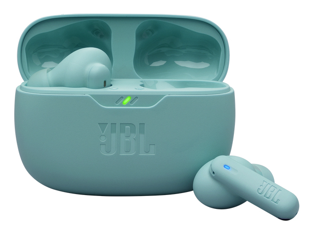 Auriculares True Wireless - JBL Wave Beam 2, 40 h Autonomía, IP54, Cancelación de ruido, Ergonómico, Turquesa