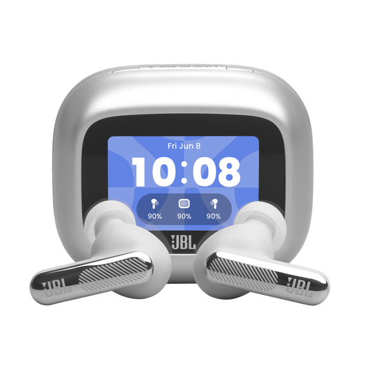 Auriculares JBL Live Beam 4 Cancelación de Ruido TWS Bluetooth Plata