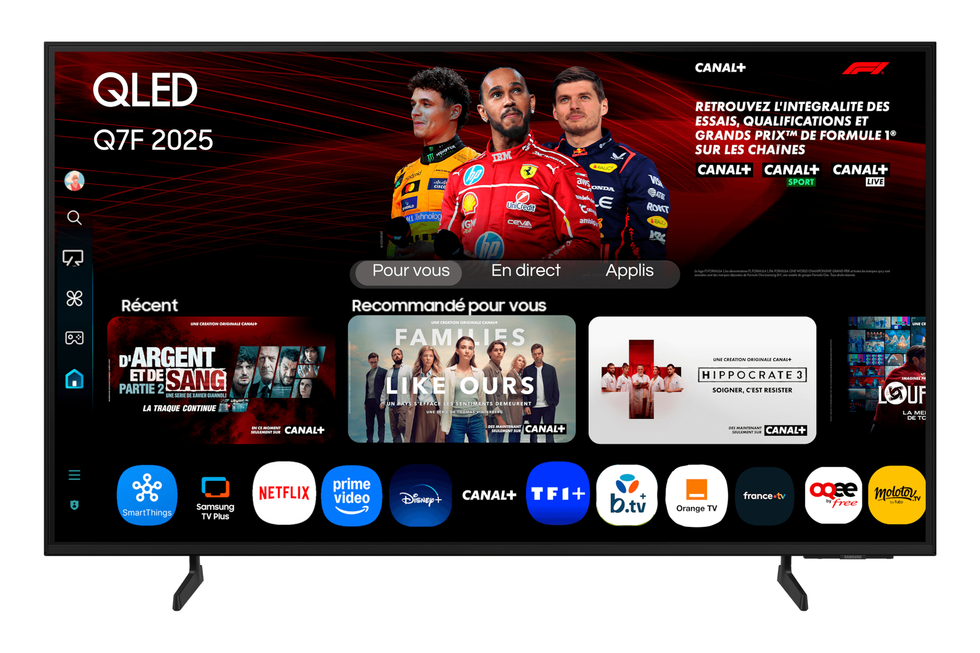 TV QLED 65" - Samsung TQ65Q7FAAUXXC, 4K, Q4 AI Processor, Smart TV, Negro